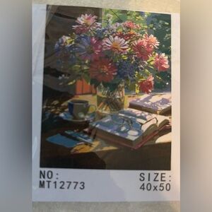 Paint by Number Floral 16”x20” NEW